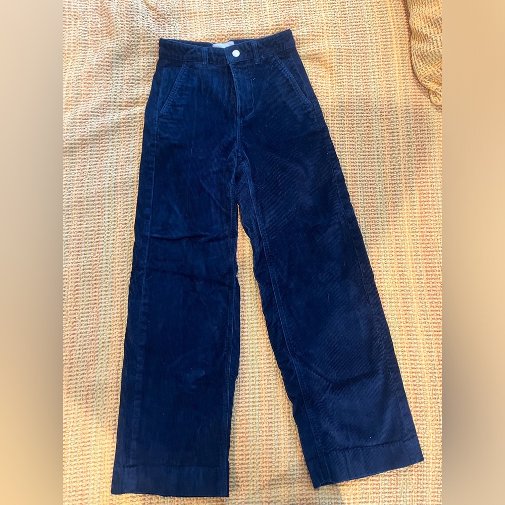 Navy Everlane corduroy pants